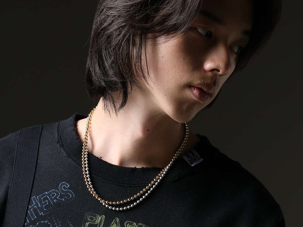 TAKAHIROMIYASHITATheSoloist. - Simple and subtle styling points - sa.0038SS23-Gold(sa.ball chain necklace. -S- regular Gold) sa.0038SS23-Silver(ball chain necklace. -S- regular Silver) - 2-002