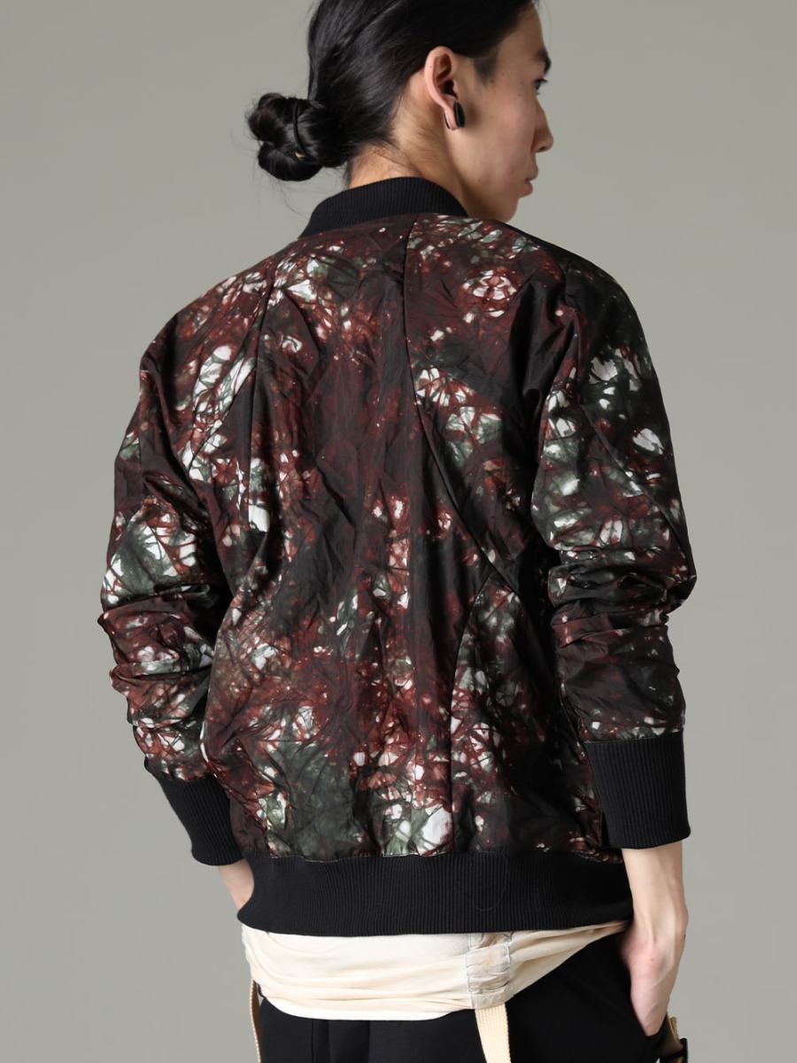 D.HYGEN  23SS D.HYGEN, a style with a certain weight can be enjoyed even in summer  - ST104-0123S-Moss-Black Uneven Dyed Nylon Ox Bomber Jacket Moss Black ST101-0823S-Dusty-White 30/-Soft Cotton Jersey Cold Dye Belt Adjustable T-Shirt Dusty White 2-002