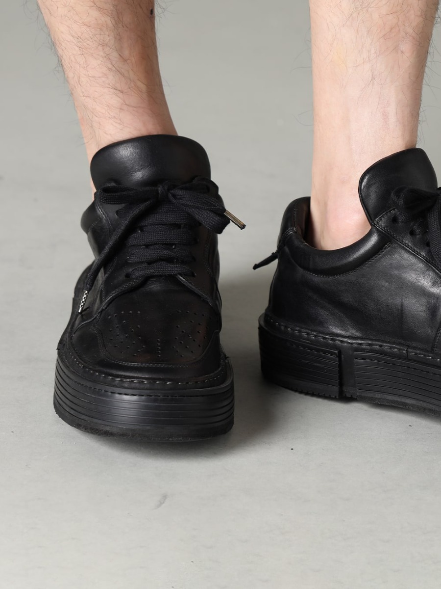 GUIDI 23SS Items with TVA features and attractions. - VI-3607-04-Black Jersey Shorts Black GJ02-BLKT Lace-up Boots - Horse Full Grain Leather - GJ02 3-005