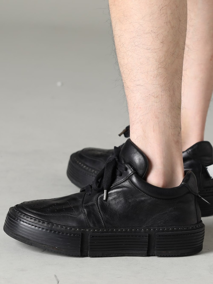 GUIDI 23SS Items with TVA features and attractions. - VI-3607-04-Black Jersey Shorts Black GJ02-BLKT Lace-up Boots - Horse Full Grain Leather - GJ02 3-006