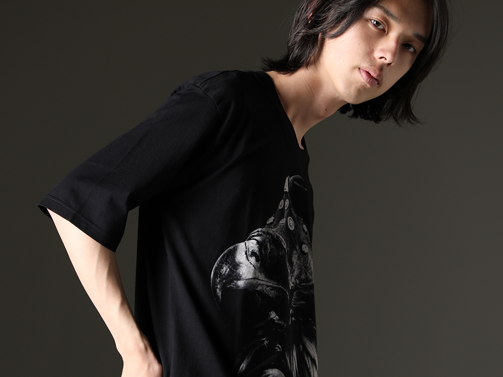 nude:masahiko maruyama - nude:masahiko maruyama oversized short-sleeved T-shirt - RN-002(OVER SIZE EAGLE PRINT SHORT SLEEVE T) - 4-004