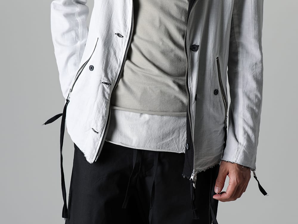 ASKyy - 2023SS Reversible 2-way Bomber Jacket  - N5 - Contrast Reversible Bomber Jacket - N19-Khaki/Light Gray - Layered Cutsew -0th- Khaki/Light Gray 2-008