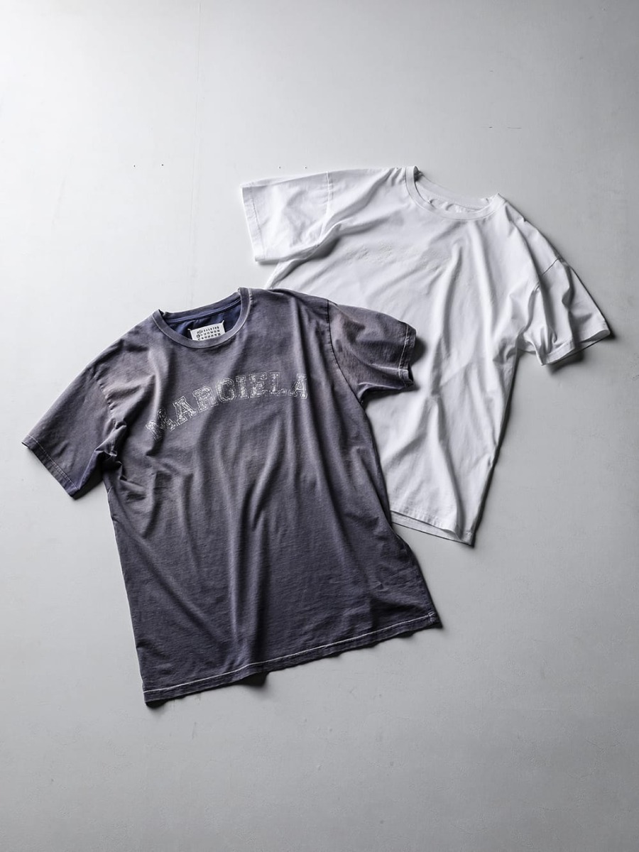 Maison Margiela 2023S - S51GC0519-Lilac - T-Shirt Lilac - S51GC0519-Optic White - T-Shirt Optic White 4-001