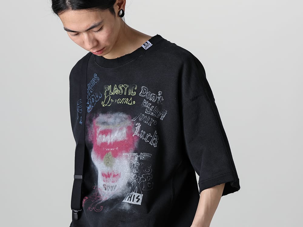 Maison MIHARAYASUHIRO - メゾン ミハラヤスヒロ 2023SS 見出し2  - A10TS681-Black - サスペンダー Tee 2-003