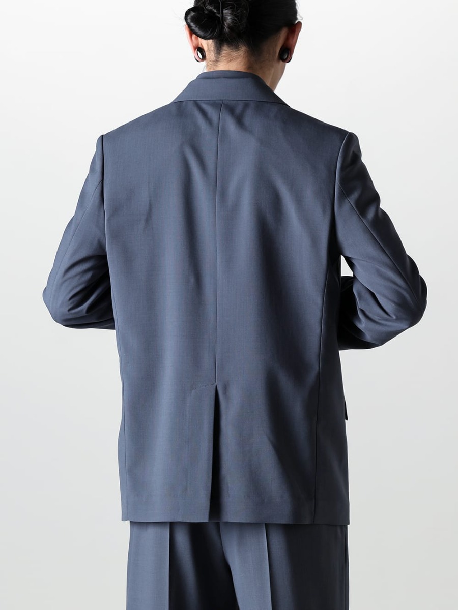 IRENISA - イレニサ 2023SS 見出し2  - IH-23SS-J007-DS - モディファイド ショール カラージャケット（ポリエステルウール） - IH-23SS-B006-DS - オーナメンタル フライ フロント シャツ （ポリエステルウール） 2-002