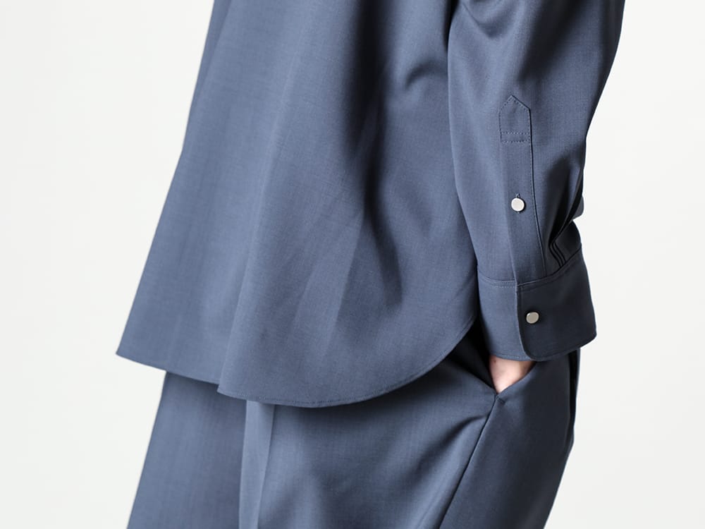 IRENISA - イレニサ 2023SS 見出し2  - IH-23SS-B006-DS - オーナメンタル フライ フロント シャツ （ポリエステルウール） 2-010