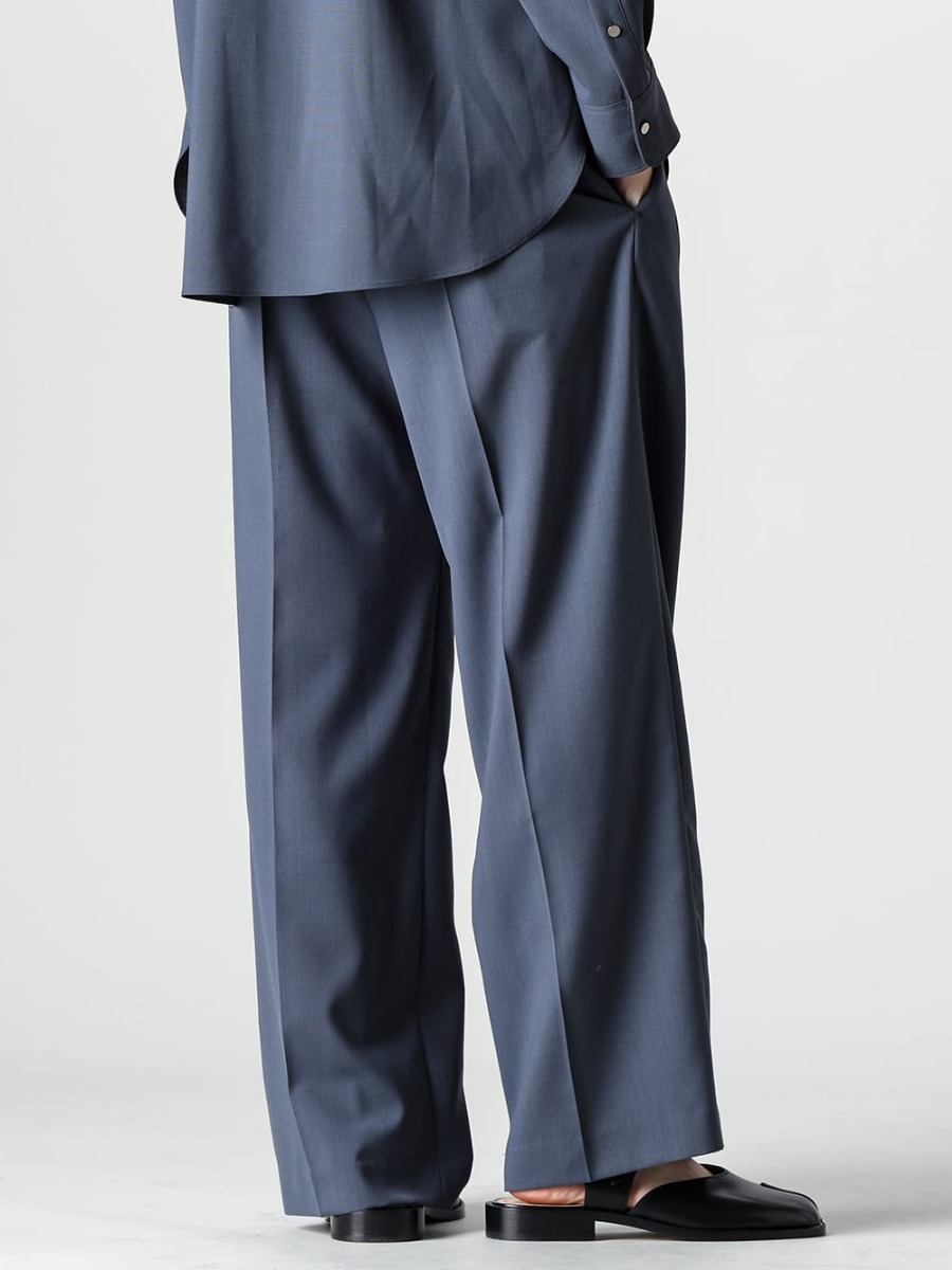 IRENISA - イレニサ 2023SS 見出し3 - IH-23SS-P018-DS - ツータックワイドパンツ - S57WP0082 - タビ サンダル 3-002