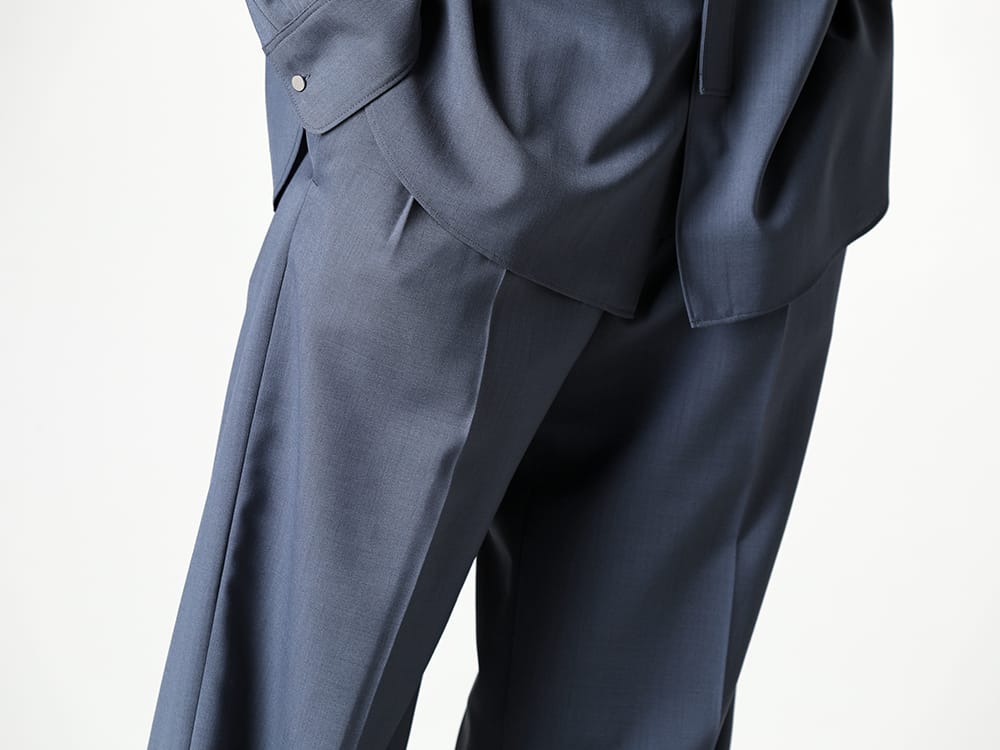 IRENISA - イレニサ 2023SS 見出し3 - IH-23SS-P018-DS - ツータックワイドパンツ - S57WP0082 - タビ サンダル 3-003