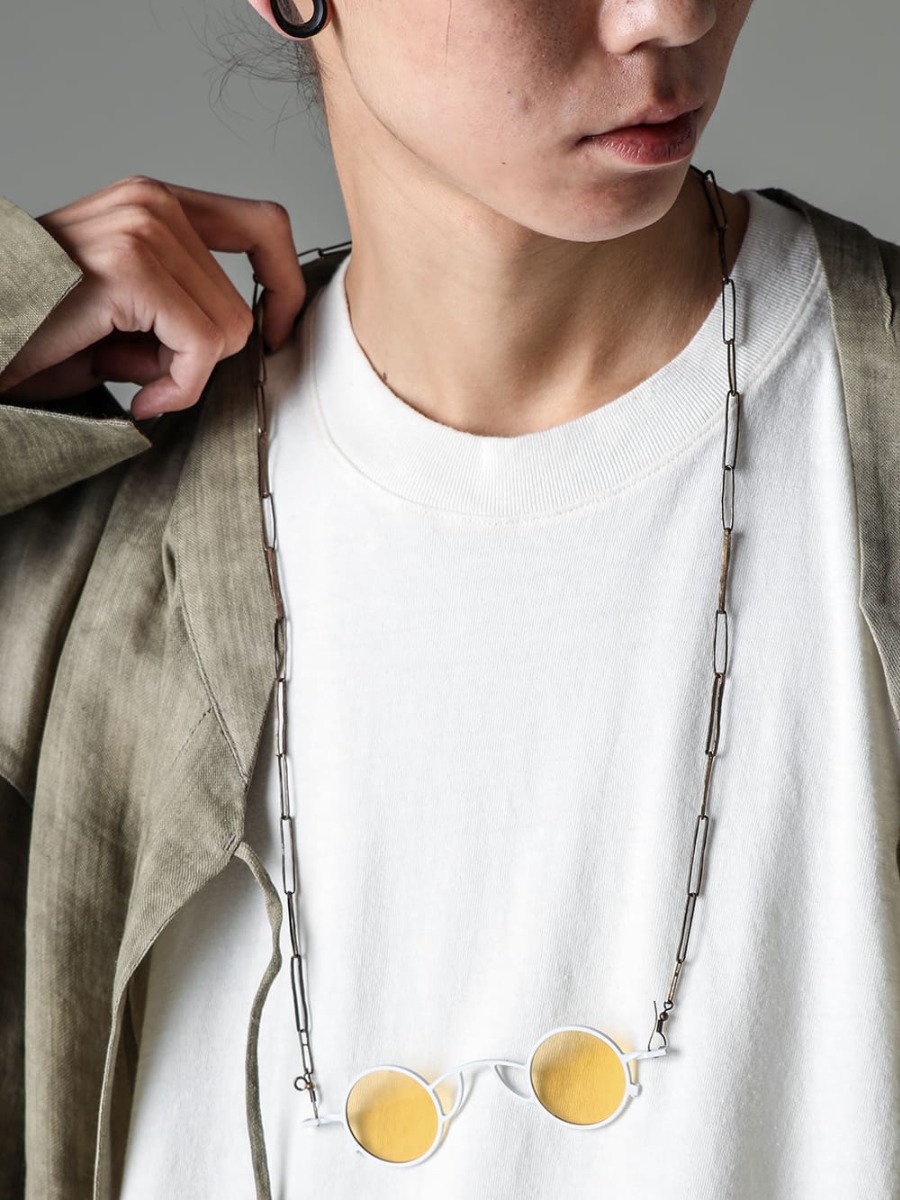 ZIGGY CHEN 23SS(Spring-Summer) A popular classic item that will spice up your spring/summer style like an accessory Mad Scientist-0M2310717-Contrast Panel String Shirt-O15TS1-KINARI-SS TEE Cotton Hemp Jersey Kinari-RG1911CU-JASPER-RG1911CU Mad Scientist J 3-004