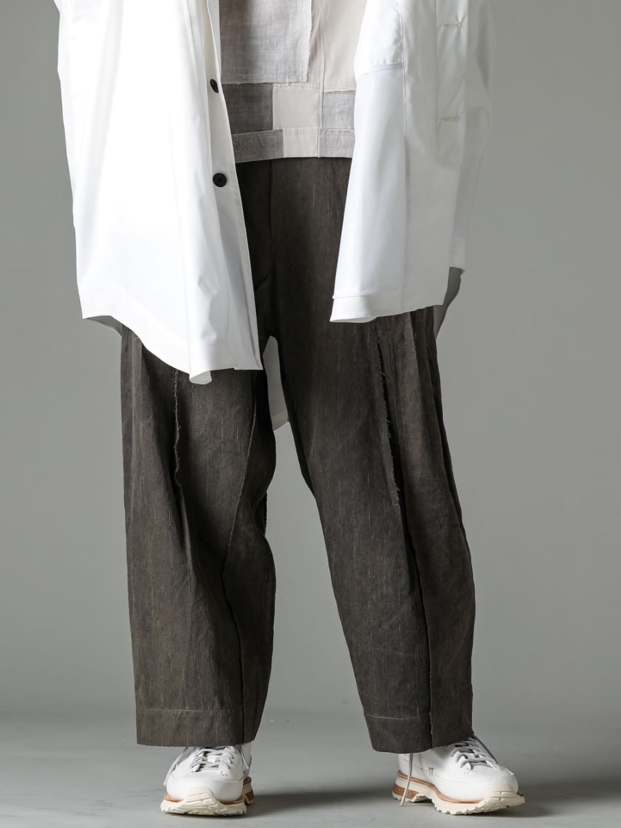 Norwegian Rain-ノルウェージャンレイン 23SS(春夏) FEITラグドランナー ホワイト 春夏スタイルのアクセントとなり、抜群の履き心地を誇るハイクオリティシューズ 0M2310516-アシンメトリカル パネル トラウザーズ - Lugged-Runner-FEIT ラガード ランナー 3-001