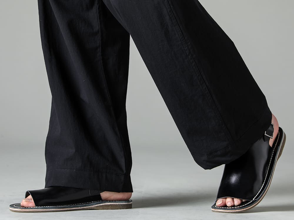 JAN JAN VAN ESSCHE-Jan Jan Van Essche 23SS(Spring-Summer) Leather ankle belt sandals for a summer look with colorful feet - O15TR4-BLACK-Jogging Trousers Water-Repellent Dens Cross Black - 81127-PO-PETROSOLAUM Leather Sandals Cordvan Butt 3-006