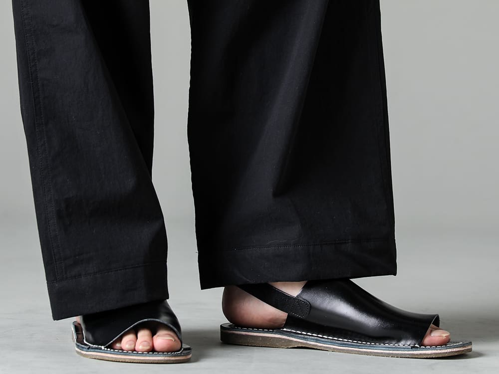 JAN JAN VAN ESSCHE-Jan Jan Van Essche 23SS(Spring-Summer) Leather ankle belt sandals for a summer look with colorful feet - O15TR4-BLACK-Jogging Trousers Water-Repellent Dens Cross Black - 81127-PO-PETROSOLAUM Leather Sandals Cordvan Butt 3-007