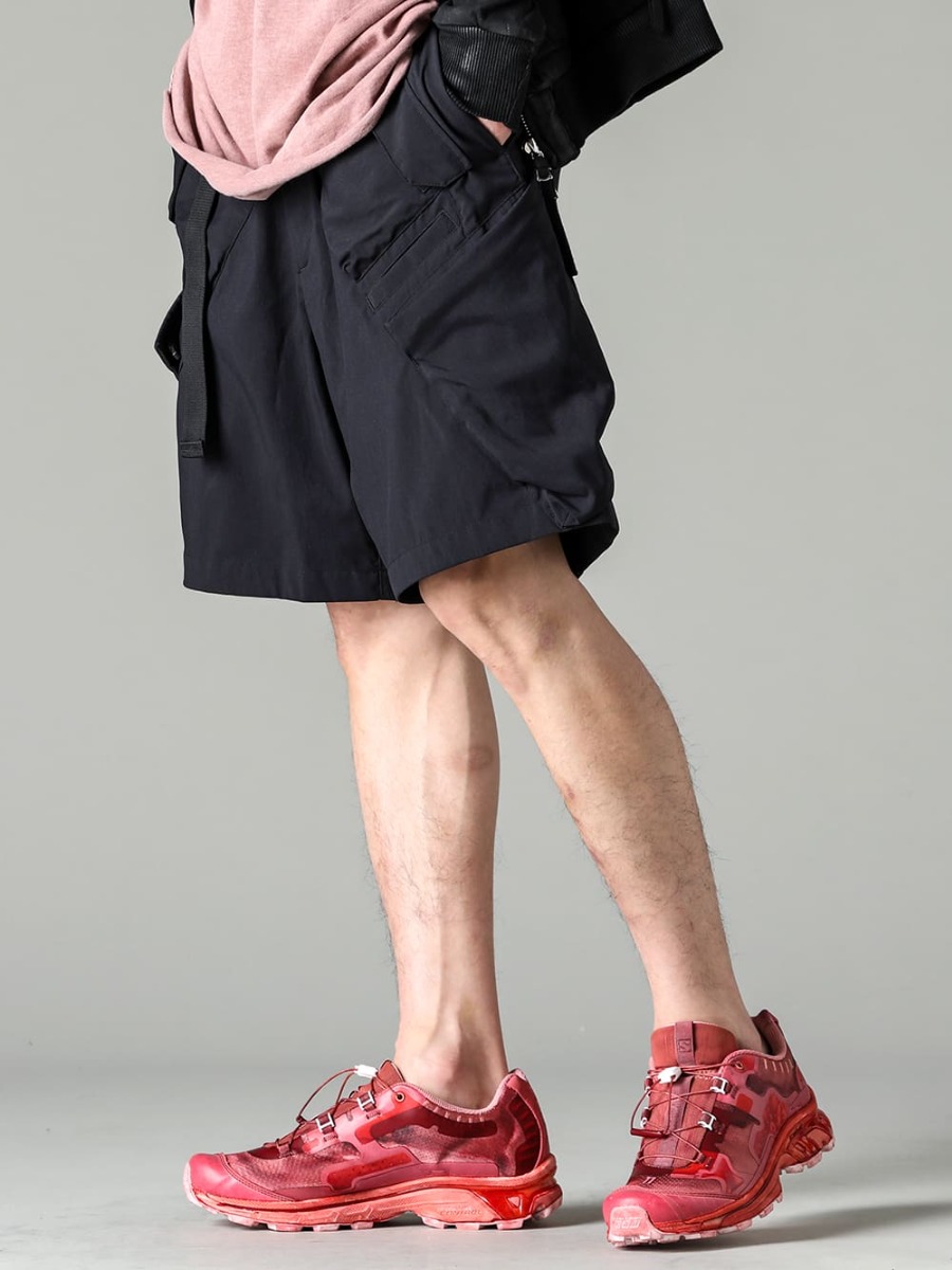 BORIS BIDJAN SABERI 23SS ACRONYM nylon stretch shorts combine sophisticated design with high functionality - SP29-M-Black-Nylon Stretch BDU Short Pant Black - ST BAMBA5 11XS WH/WH/VA-ROSE-ST BAMBA5 11XS WH/WH/VA-ROSE 3-002