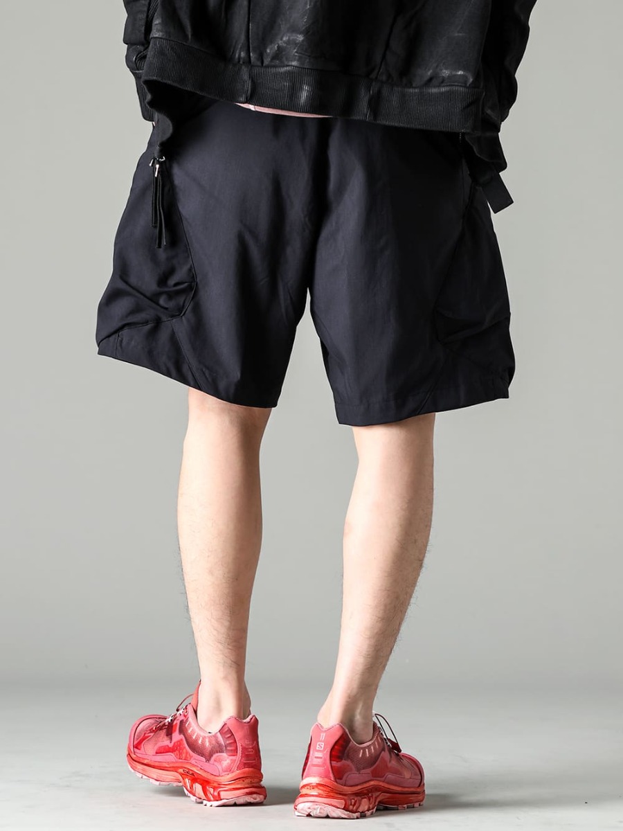 BORIS BIDJAN SABERI 23SS ACRONYM nylon stretch shorts combine sophisticated design with high functionality - SP29-M-Black-Nylon Stretch BDU Short Pant Black - ST BAMBA5 11XS WH/WH/VA-ROSE-ST BAMBA5 11XS WH/WH/VA-ROSE 3-003