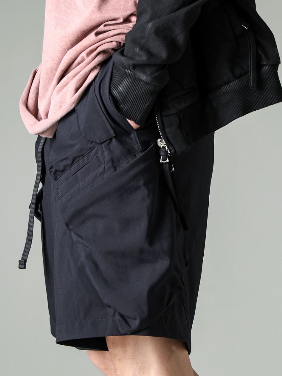 BORIS BIDJAN SABERI 23SS ACRONYM nylon stretch shorts combine sophisticated design with high functionality - SP29-M-Black-Nylon Stretch BDU Short Pant Black - ST BAMBA5 11XS WH/WH/VA-ROSE-ST BAMBA5 11XS WH/WH/VA-ROSE 3-005