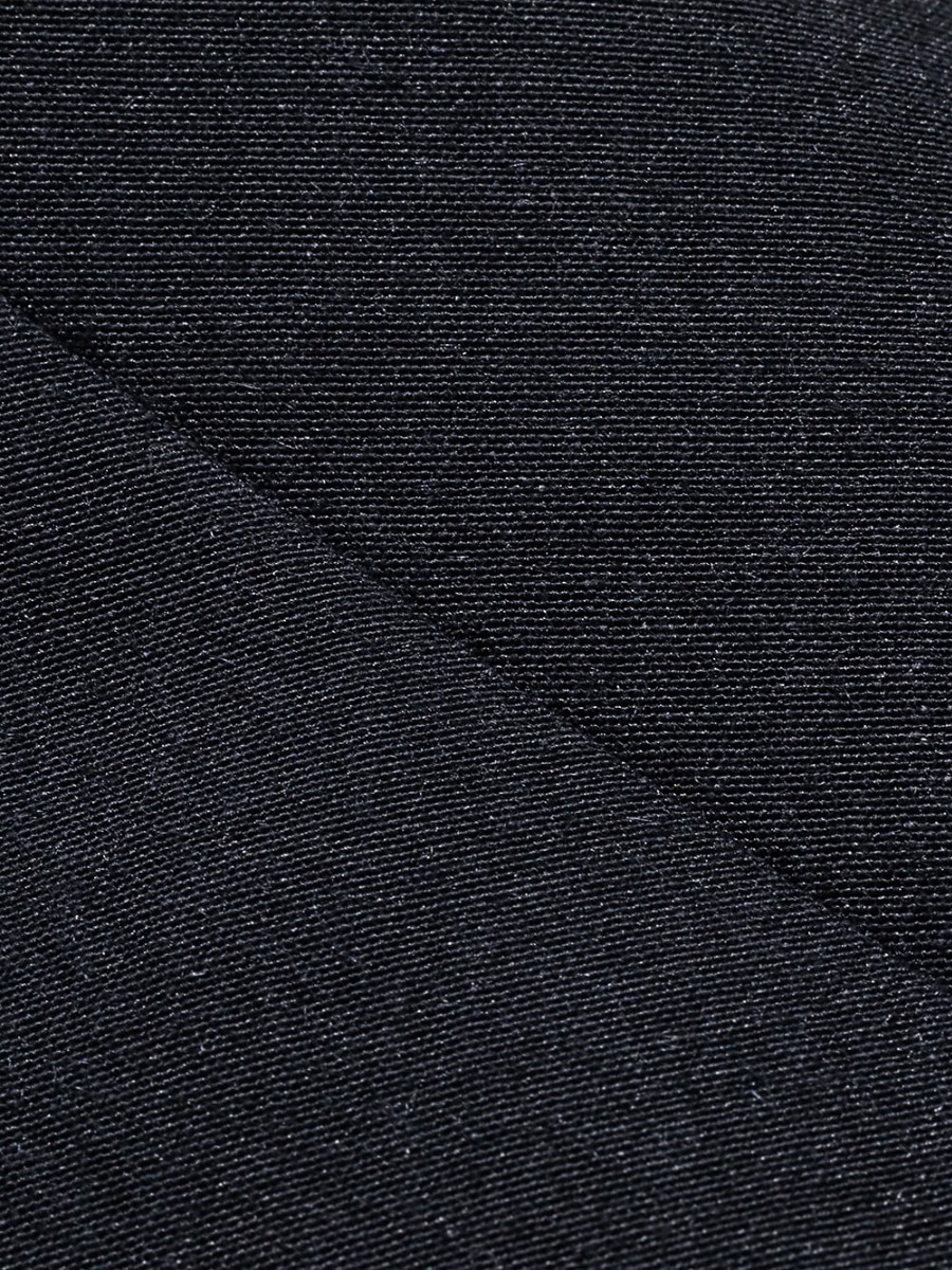 DEVOA 23SS Luxury fabrics that can be easily cared for at home  - PTN-IRKL-Black Drop Crotch Cropped Pants Cotton/Silk/Viscose Black 2-002