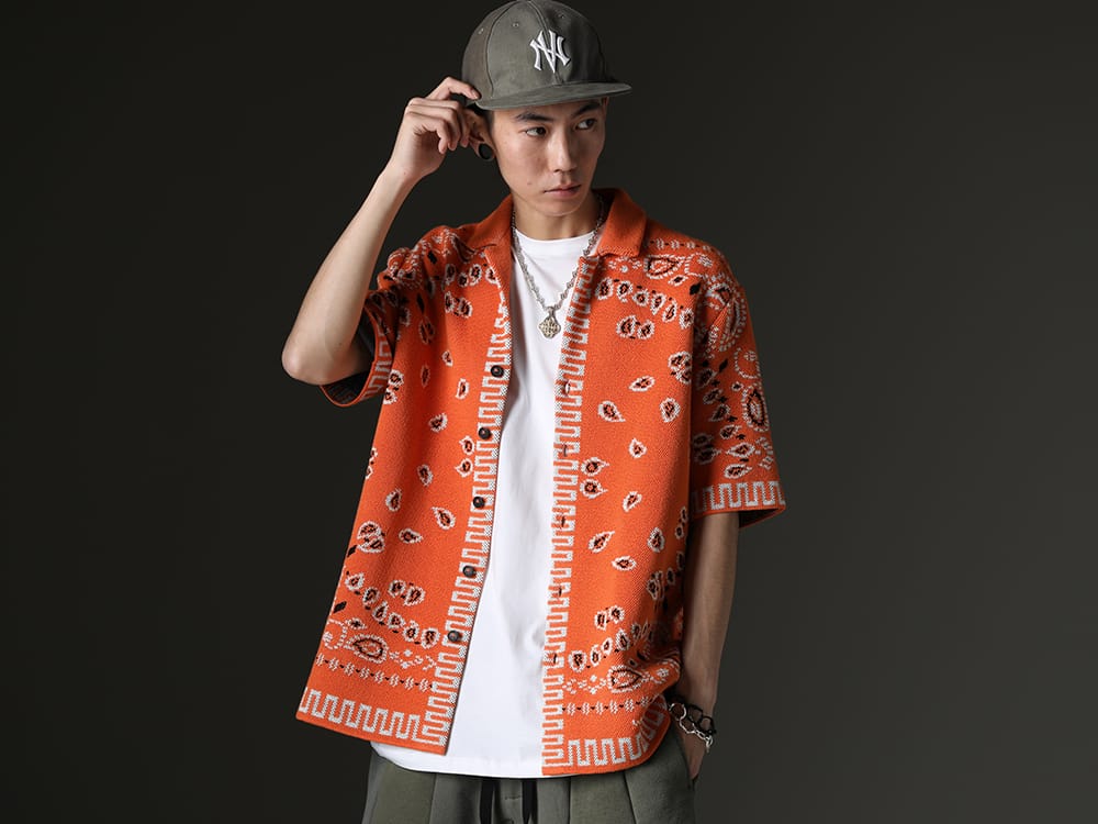 アラヌイ / アクロニウム / ニュークリア / ジェロクリスト / タカヒロミヤシタザソロイスト. 2023SS - 夏のスタイリングに最適な一着。 - LMHS23-019(バンダナ ピケットシャツ タイガーリリー) S25-PR-C-White(Sleeveless T-shirt White) NV_002-Vintage-Green(NVロゴ フロント アーミーコットンキャップ ヴィンテージグリーン) GP3(GP3 - クロス ペンダント) GN1-50(GN1-50 - ハンドメイド チェーン ネックレス 50cm) sa.0036SS23-Black(ボーンシェイプドカラビナブレスレット-S- ブラック) sa.0036SS23-Silver(ボーンシェイプド カラビナ ブレスレット/S/シルバー) - 2-001