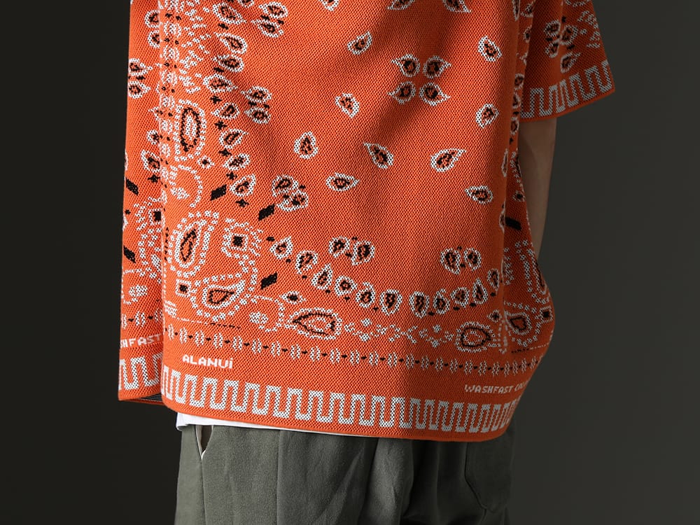 アラヌイ 2023SS - 夏のスタイリングに最適な一着。 - LMHS23-019(バンダナ ピケットシャツ タイガーリリー) - 2-009