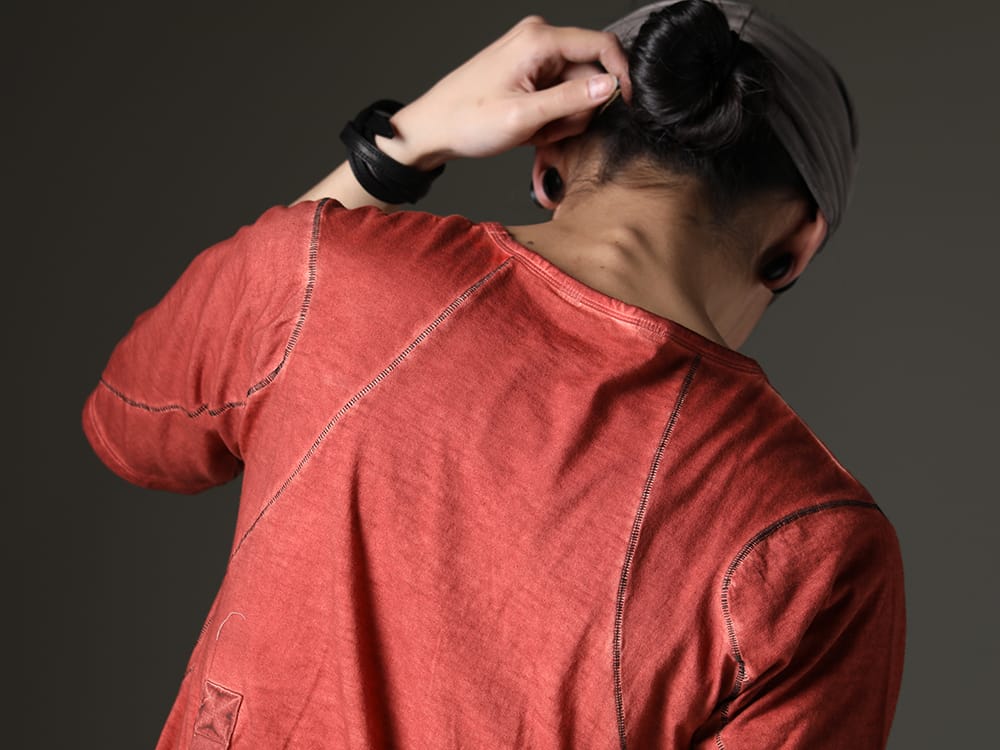 D.Hygen 2023SS - Seamed jacket with an original finish in bleached black denim 