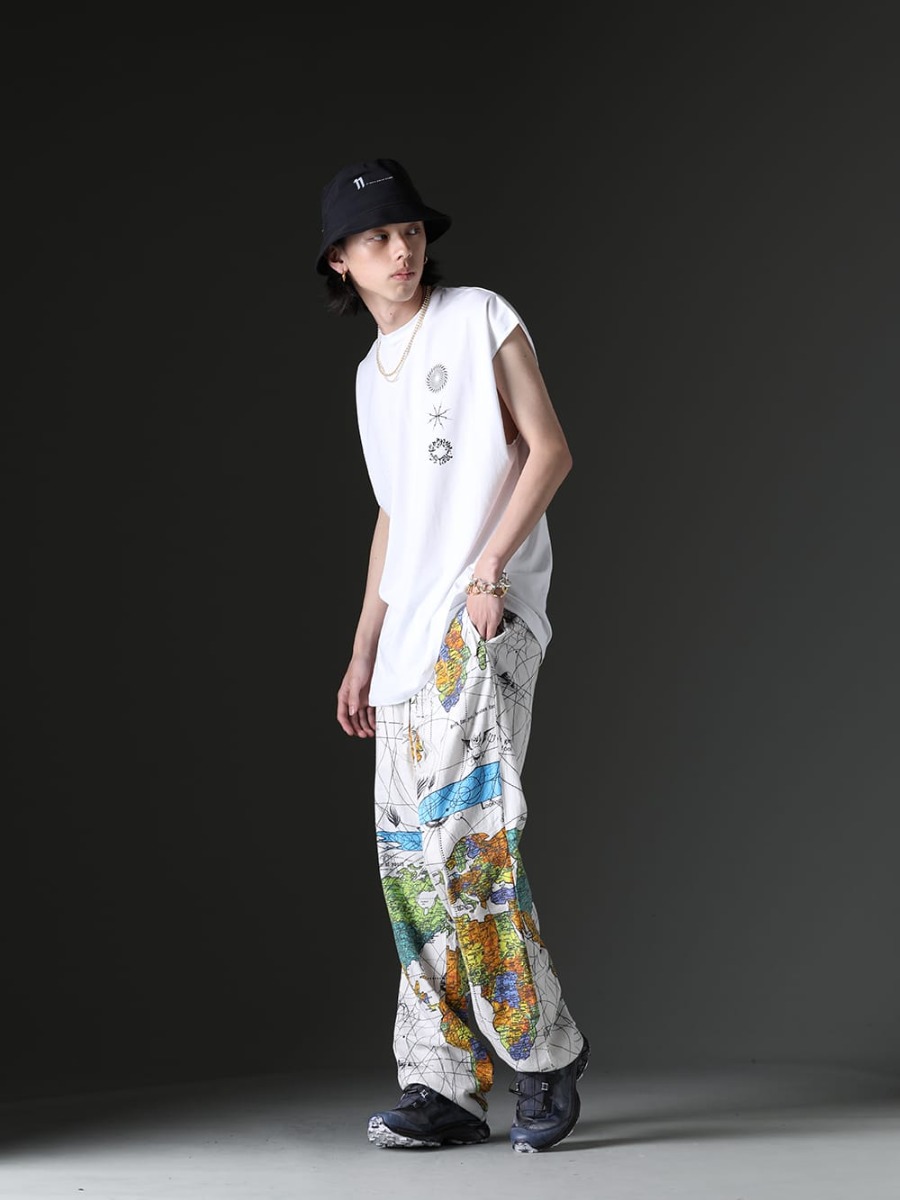 アクロニウム  / タカヒロミヤシタザソロイスト / セントマイケル / イレブン バイ ボリス ビジャン サベリ 2023SS - デザイン性と季節感のあるラフなスタイル - S25-PR-C-White(Sleeveless T-shirt White) ST-BUCKET-GORE-TEX-11XNE(イレブン バイ ボリス ビジャン サベリ × ニューエラ - バケット ゴアテックス) sa.0038SS23-Silver(ボールチェーンネックレス-S-レギュラー シルバー) sa.0038SS23-Gold(ボールチェーンネックレス-S-レギュラー ゴールド) sa.0036SS23-Silver(ボーンシェイプド カラビナ ブレスレット/S/シルバー) sa.0036SS23-Gold(ボーンシェイプドカラビナブレスレット-S- ゴールド) SM-S23-0000-083(セントマイケル × ドクター・ウー WORLD MAP パジャマパンツ) BAMBA5-11XS-Black-Dye(バンバ5 - 11XS - ブラックダイ) - 1-004