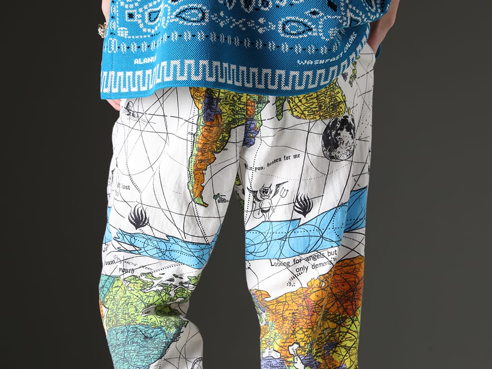 セントマイケル 2023SS Dr. Wooとのコラボレーションによるパジャマパンツ - SM-S23-0000-083(セントマイケル × ドクター・ウー WORLD MAP パジャマパンツ) - 3-006