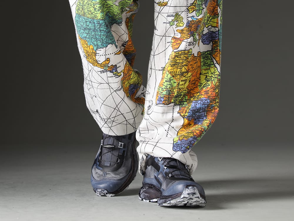 セントマイケル / イレブン バイ ボリス ビジャン サベリ 2023SS Dr. Wooとのコラボレーションによるパジャマパンツ - SM-S23-0000-083(セントマイケル × ドクター・ウー WORLD MAP パジャマパンツ) BAMBA5-11XS-Black-Dye(バンバ5 - 11XS - ブラックダイ) - 3-008