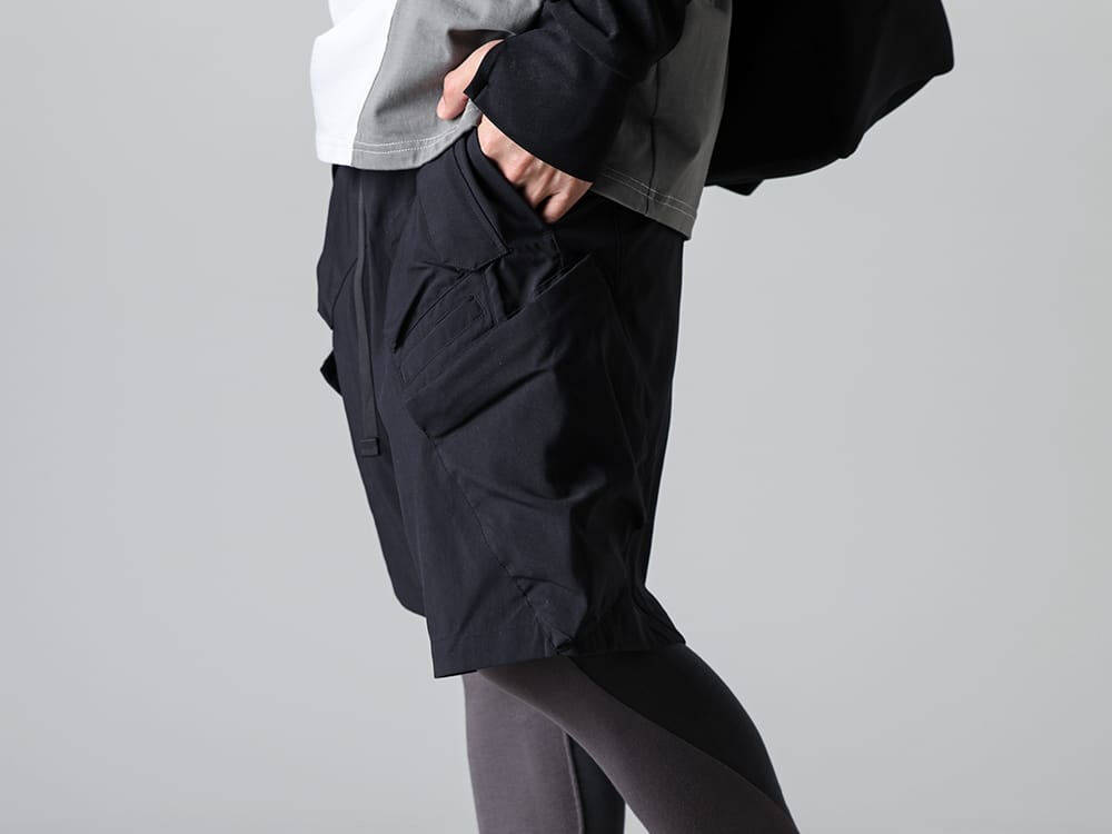 ACRONYM - アクロニウム 2023SS ACRONYM - アクロニウムからミリタリーデザインのナイロンストレッチ素材のショートパンツをセレクト - SP29-M-Black - Nylon Stretch BDU Short Pant Black - RW-518-M.Gray × G.Gray - バイカラー レギンス マンガングレー × グラファイトグレー 3-004