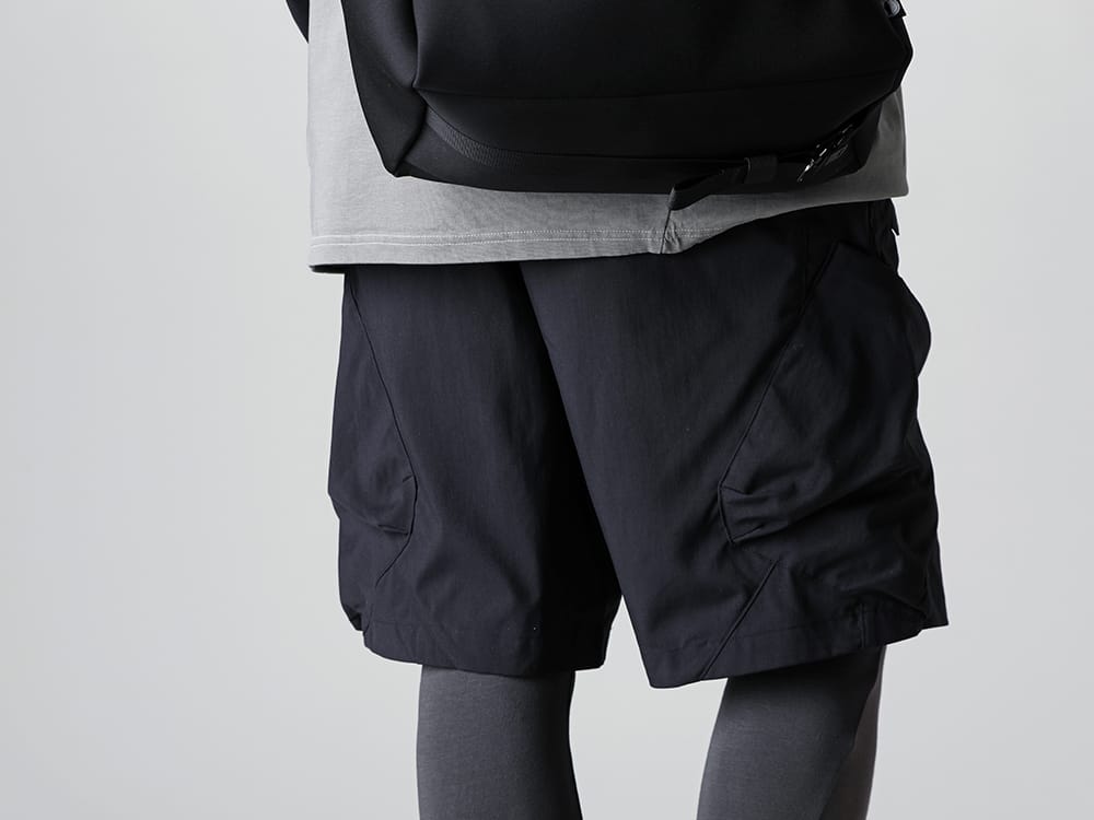ACRONYM - アクロニウム 2023SS ACRONYM - アクロニウムからミリタリーデザインのナイロンストレッチ素材のショートパンツをセレクト - SP29-M-Black - Nylon Stretch BDU Short Pant Black - RW-518-M.Gray × G.Gray - バイカラー レギンス マンガングレー × グラファイトグレー 3-005