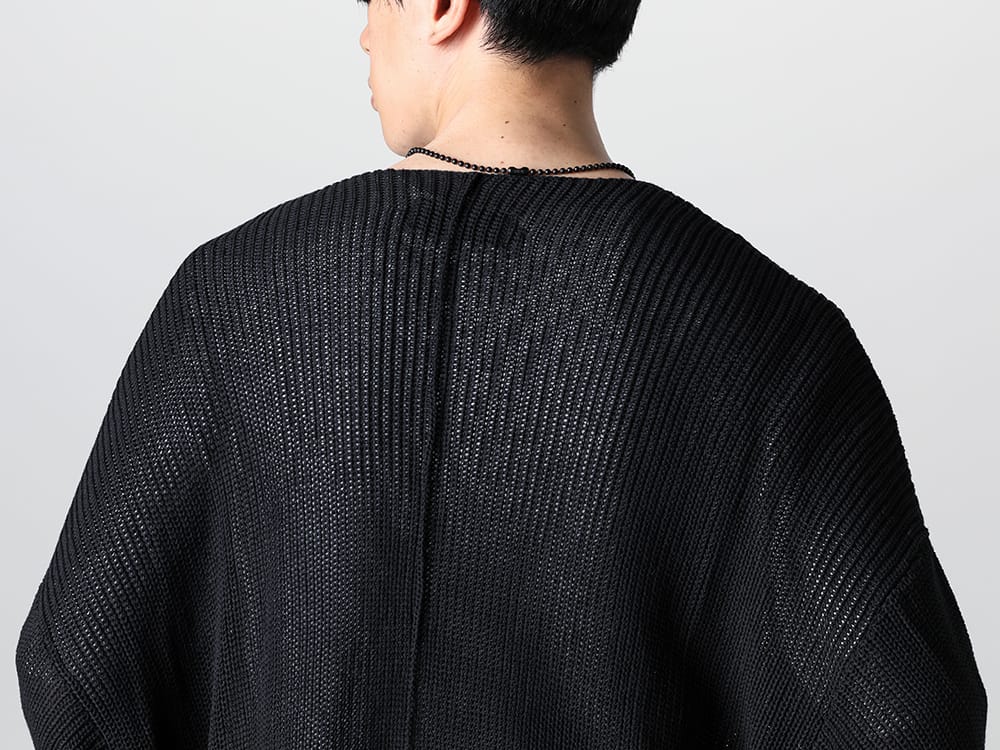 ASKyy - アスキー 2023SS 見出し2  - N7 - ベルテッドサマーカーディガン - sa.0038SS23-Black - ボールチェーンネックレス-S-レギュラー ブラック 2-003