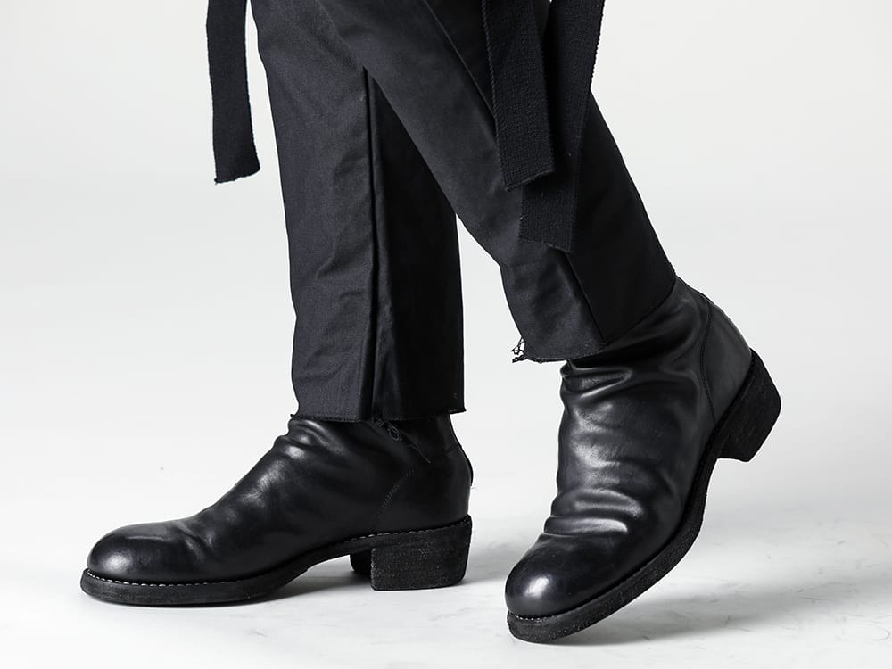 Guidi - グイディ 2023SS 見出し3 - N12 - ロー クロッチ パンツ -ライト- - 788Z_H - バックジップブーツ ダブルソール - ホース フルグレイン レザー 3-003