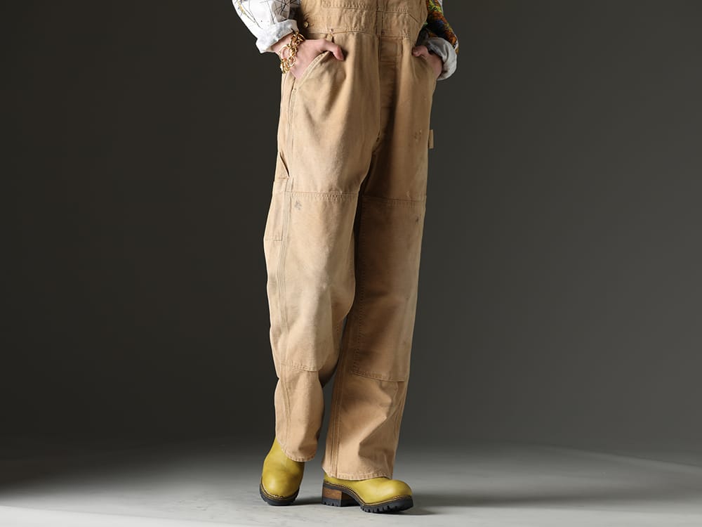 セントマイケル / グイディ 2023SS 鮮やかなイエローの色味とレザーの良さを味わえるブーツ - SM-S23-0000-062(ダブルニー オーバーオール) PL06V-CO81T(サイドゴアアンクルブーツビブラムソール - ホース フルグレイン レザー CO81T) - 3-004