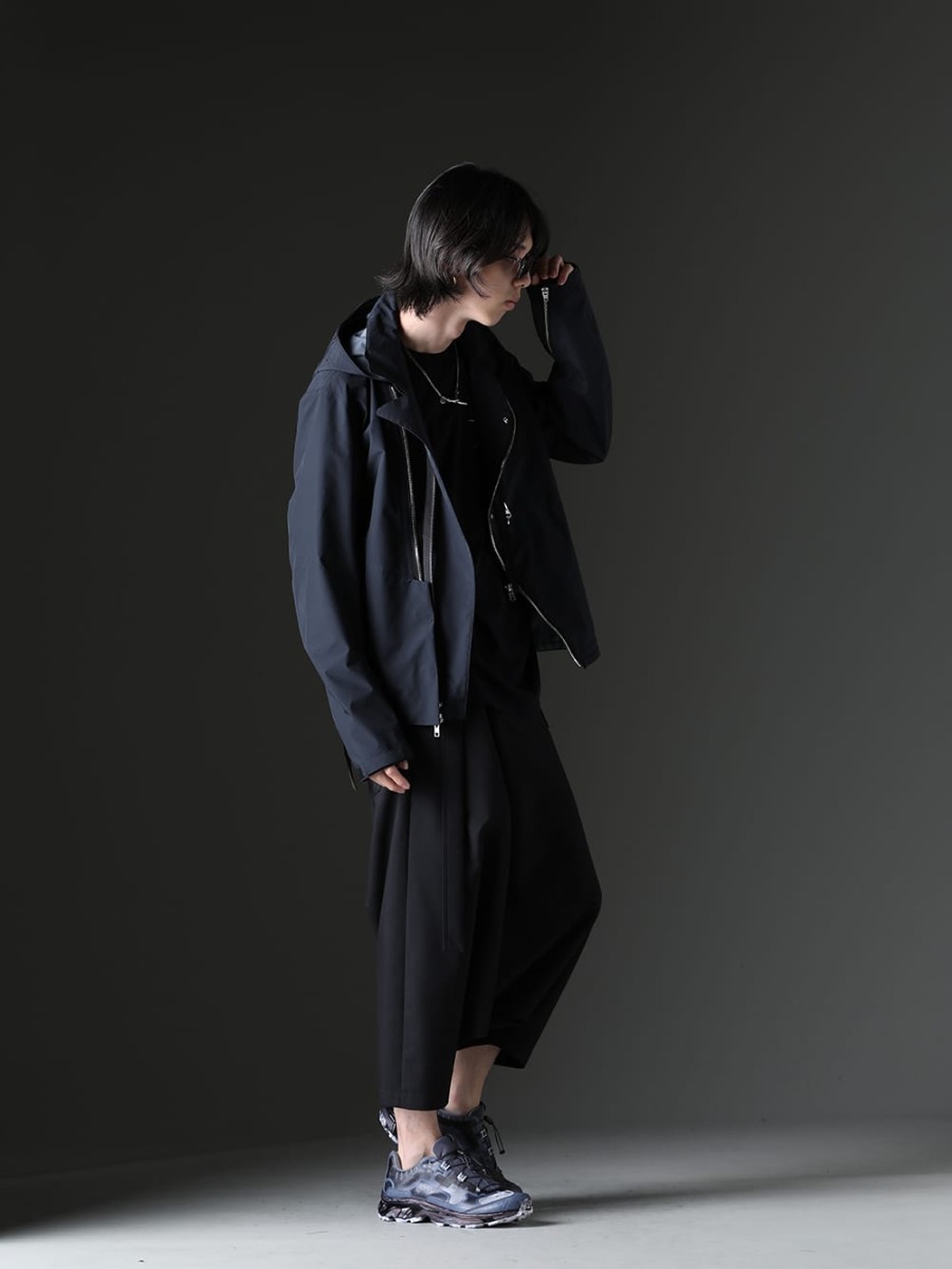 ACRONYM / RIGARDS / The Viridi-anne / WERKSTATT:MÜNCHEN / Ground Y / 11 by Boris Bidjan Saberi 2023SS - The charm of the tech look that is stylishly put together - J68-GT(Rider Jacket) S29-PR-C(Long Sleeve T-shirt) RG2001TVA-Black-Black-D.Gray(RIGARDS collaboration sunglasses - RG2001TVA Black / Black / D.Gray) M3015(NECKLACE CURL) GI-P02-100(Front Tuck Sarouel Pants) BAMBA5-11XS-Black-Dye(BAMBA5 11XS - Black Dye) - 1-003