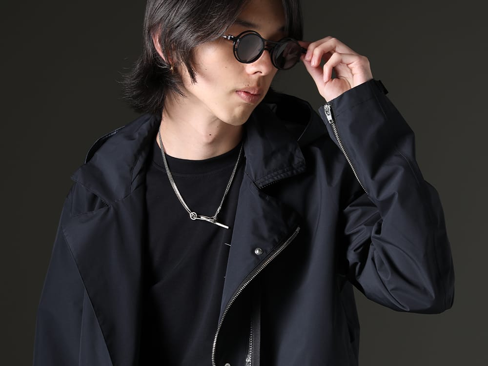 ACRONYM / RIGARDS / The Viridi-anne / WERKSTATT:MÜNCHEN 2023SS - A functional jacket for all weather conditions - J68-GT(Rider Jacket) S29-PR-C(Long Sleeve T-shirt) RG2001TVA-Black-Black-D.Gray(RIGARDS collaboration sunglasses - RG2001TVA Black / Black / D.Gray) M3015(NECKLACE CURL) - 2-004