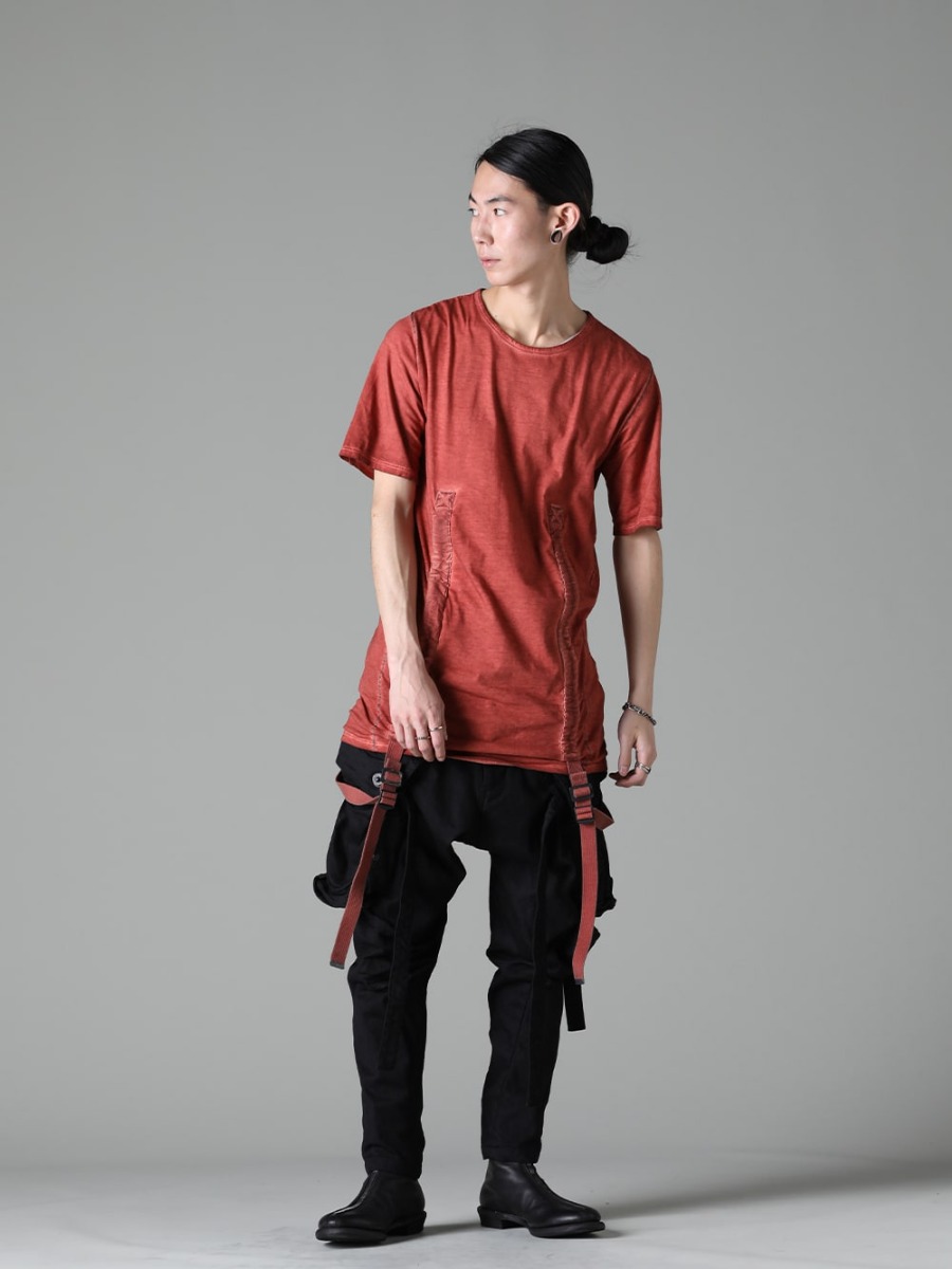 D.HYGEN Julius23SS Enjoy a variety of styles and variations ST101-0823S-Brick 30/- Soft Cotton Jersey Cold Dye Belt Adjustable T-Shirt Brick 818PAM15-BK The R Limited 10.5oz Stretch Denim Gas Mask Cargo Pants 819FWM1 Cow Leather Zip Seamed Boots 3-001