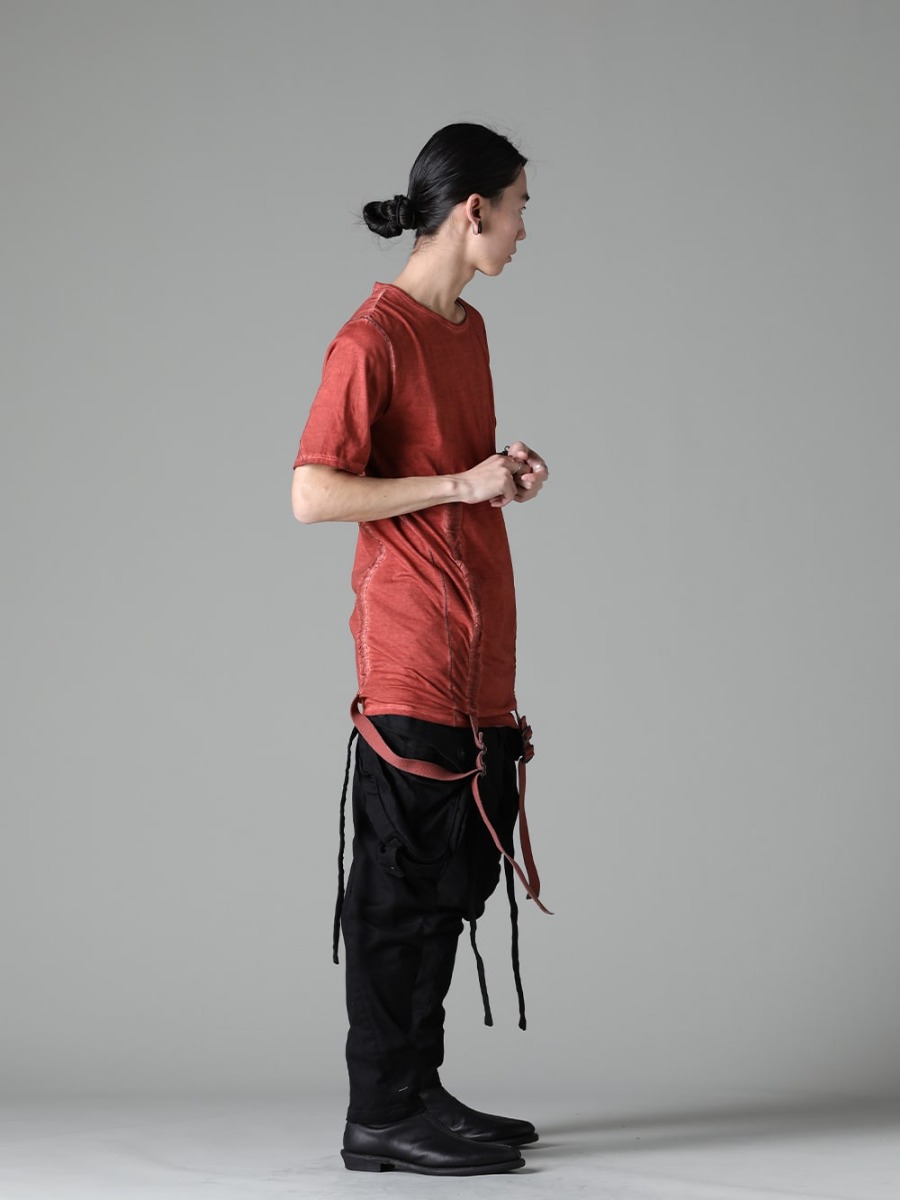 D.HYGEN Julius23SS Enjoy a variety of styles and variations - ST101-0823S-Brick 30/- Soft Cotton Jersey Cold Dye Belt Adjustable T-Shirt Brick 818PAM15-BK The R Limited 10.5oz Stretch Denim Gas Mask Cargo Pants 819FWM1 Cow Leather Zip Seamed Boots 3-002