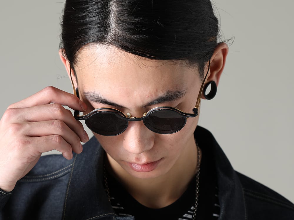 ザ ヴィリディアン / リガーズ 2023SS - カジュアルな印象も放ってくれるデニムジャケット - RG1022TVA-GOLD+BLACK / BLACK(リガーズ 10周年 コラボレーション サングラス ゴールド+ブラック / ブラック) - 2-010