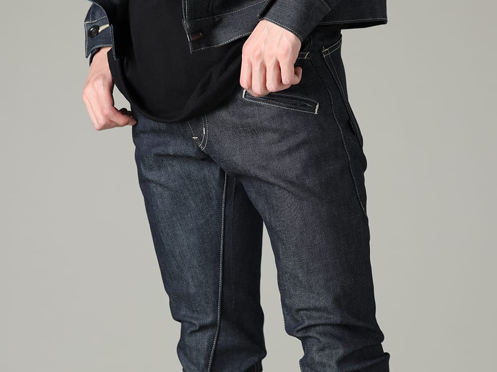 ザ ヴィリディアン 2023SS スリムシルエットのパンツで綺麗目な印象を - VI-3575-04-indigo(デニム スリム パンツ インディゴ) - 3-004