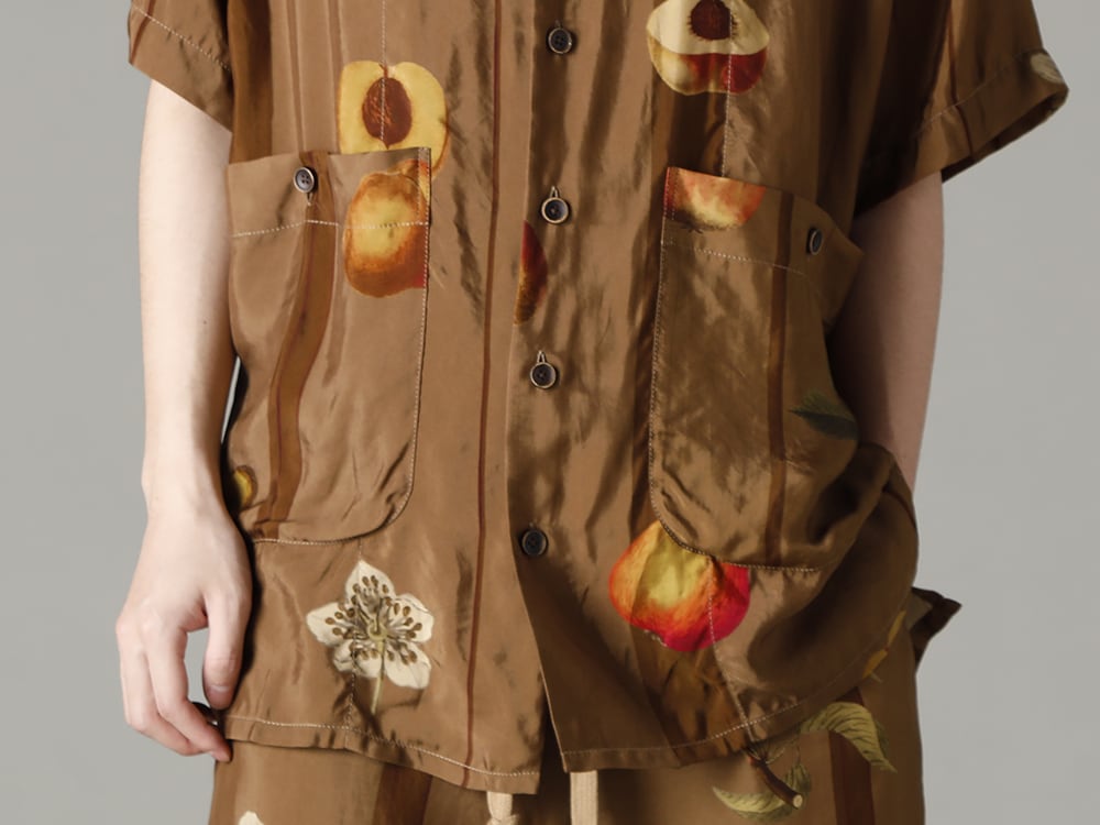 UMA WANG 2023SS Fusion of pop and austere coloring  - UM1507-Mustard TERRY TOP Mustard 2-002