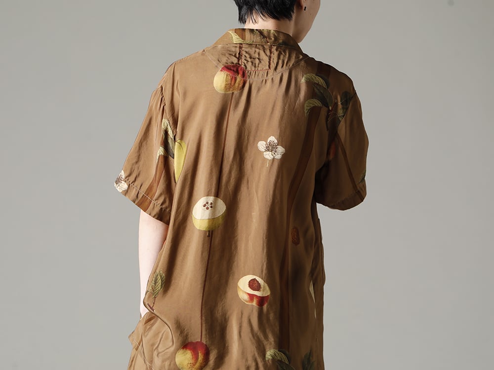 UMA WANG 2023SS Fusion of pop and austere coloring  - UM1507-Mustard TERRY TOP Mustard 2-004