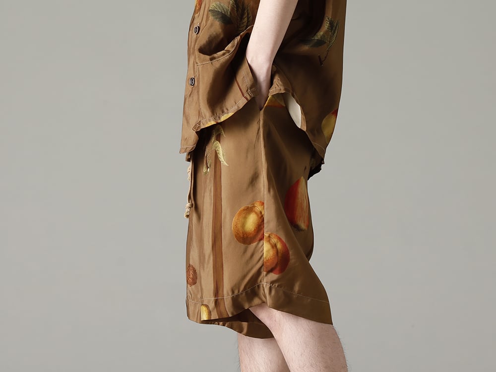 UMA WANG 2023SS The sense of luxury created by high-quality materials and manufacturing - UM3531-Musterd PALLOR PANTS Musterd 3-003