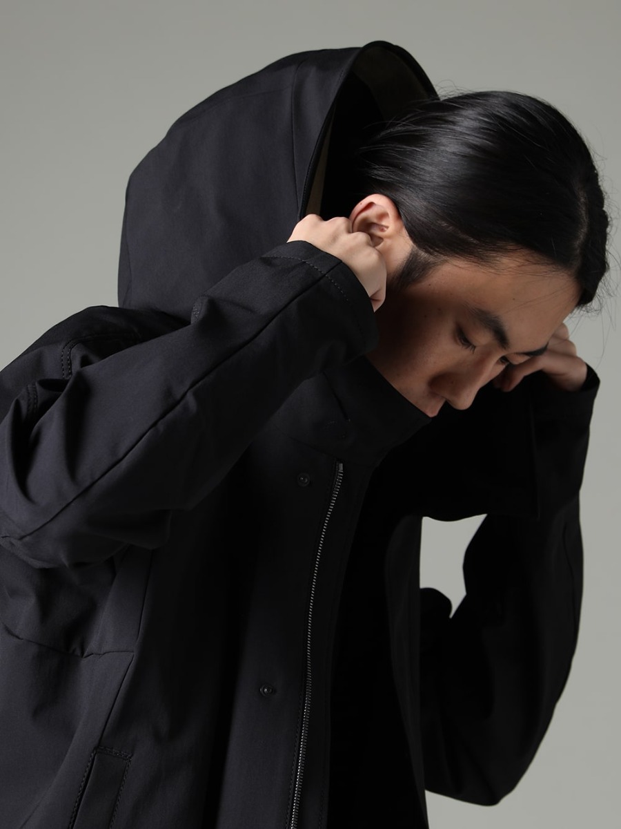 DEVOA  23SS アクティブなテイストを活かしたストリートチックなスタイリング - FJK-SDXF Hooded Jacket Schoeller-Dynamic CSC-SSB3-Mud-Gray Printed Long Sleeve Cotton Stretch Jersey Mud Gray Mud Gray P3 F1602B BAMBA5-11XS-Black-Dye Bamba 5 - 11XS - Black Dye 2-005