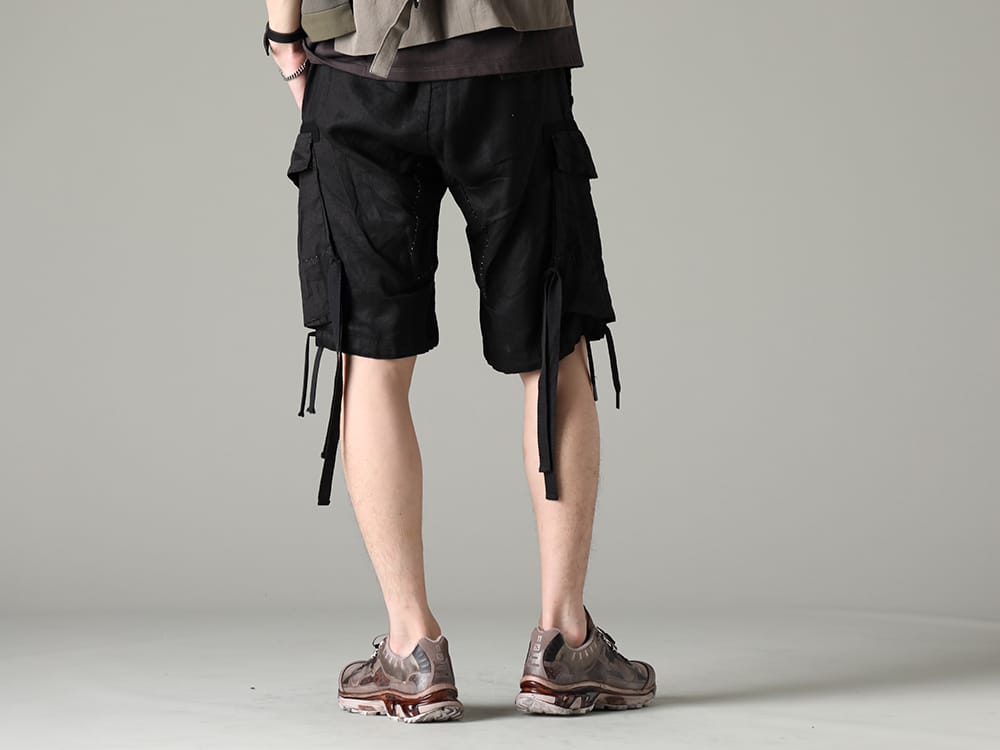 マスナダ / イレブン バイ ボリス ビジャン サベリ 2023SS ミリタリー感をプラスしてくれるカーゴショーツ - M3058(ドローストリングヘムバミューダ) BAMBA5-11XS-Dirty Gray(バンバ5 - 11XS - ダーティグレー) - 3-003