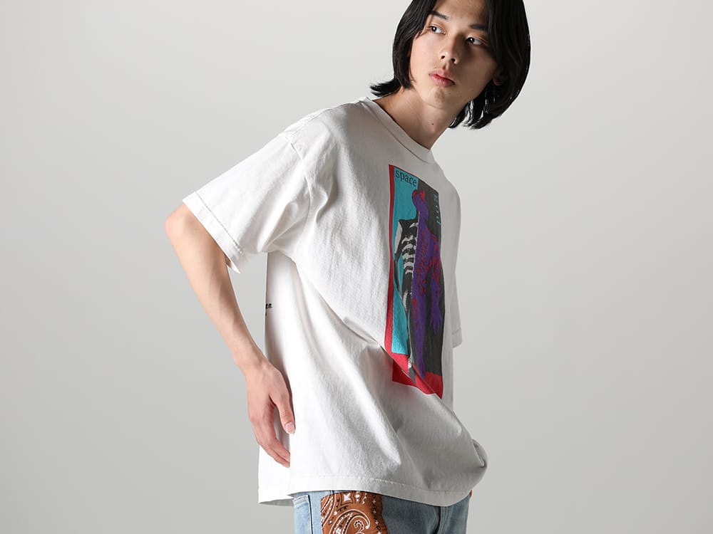 セントマイケル 2023SS - ©️SAINT M××××××(セントマイケル) 2023春夏コレクションより第8弾目のアイテムがリリース！只今より店舗・通販にて同時販売開始！ - SM-S23-0000-022(SPACE GOD ショートスリーブTシャツ) - 1-004