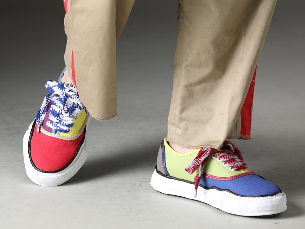 Maison MIHARAYASUHIRO 2023SS New line of work pants for spring/summer 23 from TAKAHIROMIYASHITATheSoloist. - A06FW733-multi(-BAKER- Original sole multi color Low-cut sneakers Multi) - 3-007