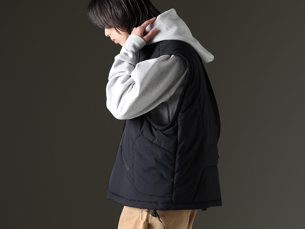 アクロニウム / セントマイケル 2023SS - アイコニックなフーディーと機能性を備えたベスト - V91-WS(Insulated Vest) SM-S23-0000-046(MX6 フーディー) - 2-002