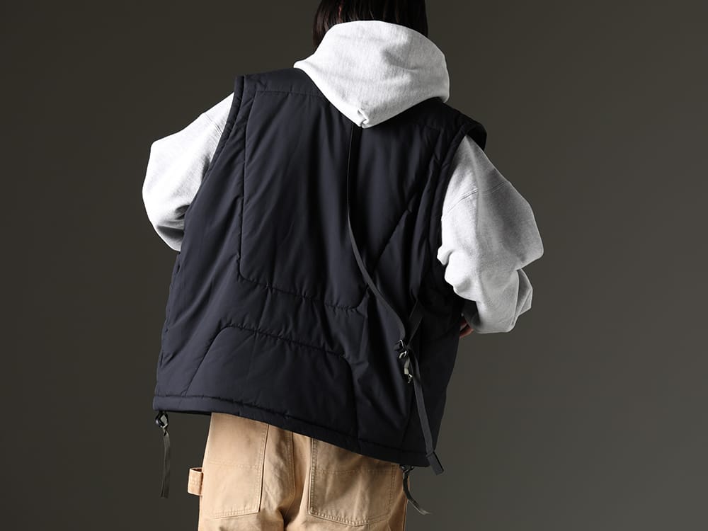 アクロニウム / セントマイケル 2023SS - アイコニックなフーディーと機能性を備えたベスト - V91-WS(Insulated Vest) SM-S23-0000-046(MX6 フーディー) - 2-003