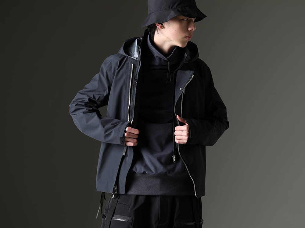 ACRONYM / DEVOA 2023SS - New jacket with outstanding features - J68-GT(Rider Jacket) FJF-AGMH-Blue-Gray(Hight neck pullover cotton jersey Blue Gray) FC3-WS(Field Cover Hat) - 2-008