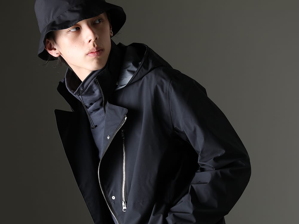 ACRONYM / DEVOA 2023SS - New jacket with outstanding features - J68-GT(Rider Jacket) FJF-AGMH-Blue-Gray(Hight neck pullover cotton jersey Blue Gray) FC3-WS(Field Cover Hat) - 2-009