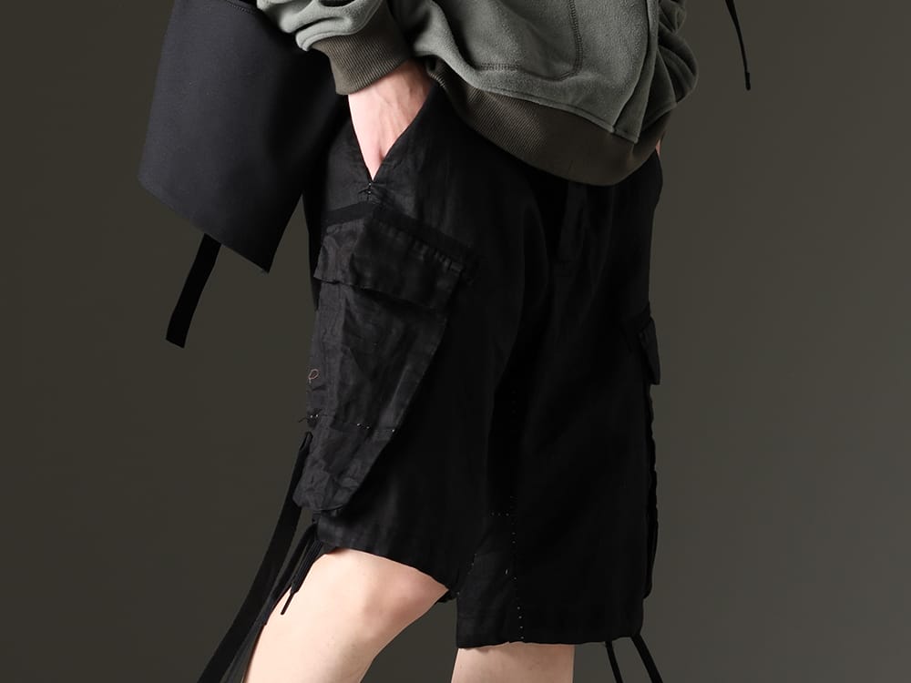 masnada 2023SS Shorts and sandals for a cool lower body - M3058(Drawstring Hem Bermudas) - 3-004