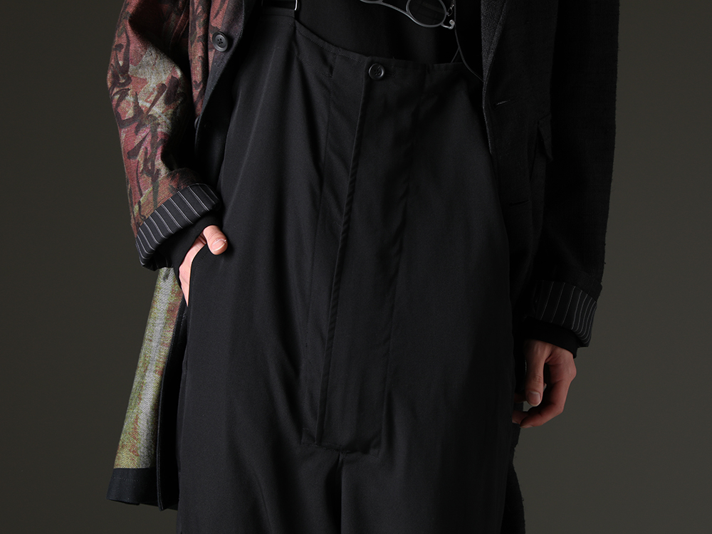 Yohji Yamamoto The overalls are made of a classic fabric, and the derby shoes have a traditional feel. - HZ-D06-100(Changing Suspender Overalls) - 3-004